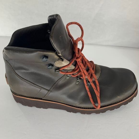 UGG Hafstein Waterproof Leather Lace-Up Boots Men's Size 10 - Picture 10 of 12